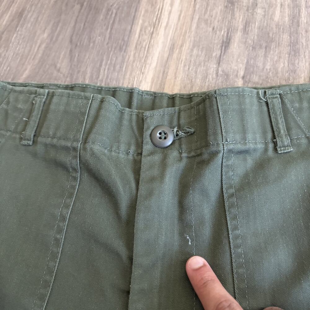 Vintage OG-507 Pants Men's Size 32x29 Military Army Zip Fly Cotton Sateen - Picture 4 of 8